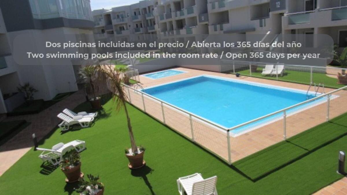 Appartement Fresh Lemonade Con Piscina, Ac, Doble Terraza, Cocina Completa Y Parking à Corralejo Extérieur photo